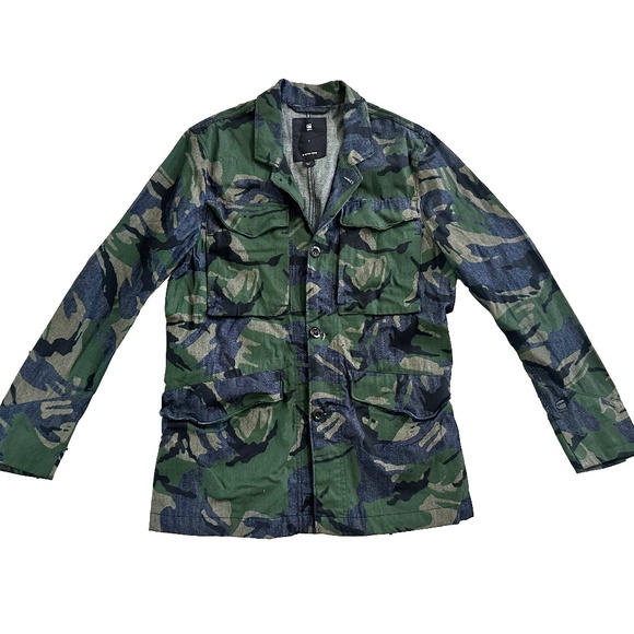 G-Star Male Vodan Worker Overshirt Jackets_and_blazers Slim Green - Picture 1 of 9